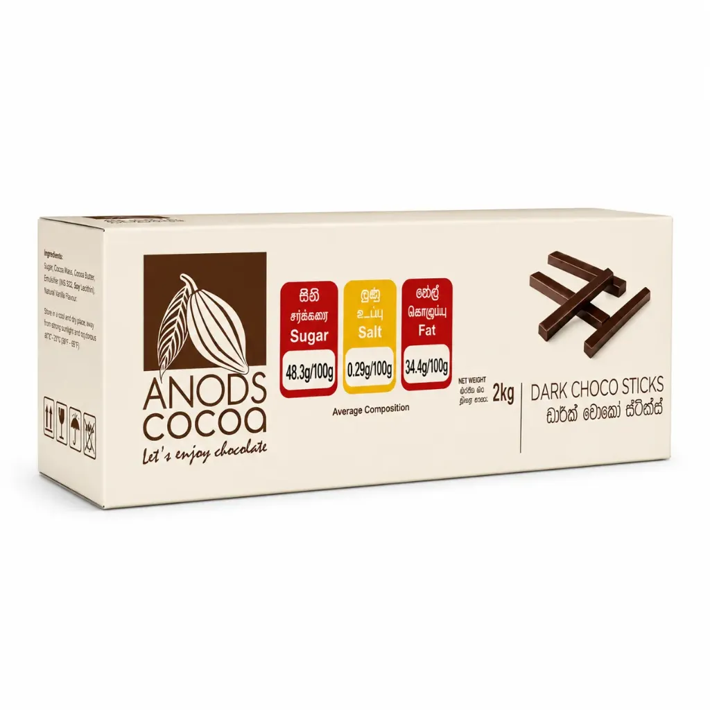 Anods Cocoa Dark Choco Sticks 2kg