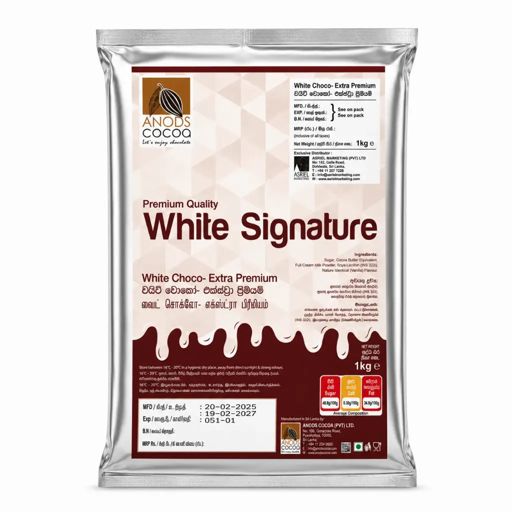 [3929] Anods Cocoa White Singature Extra Premium 1kg