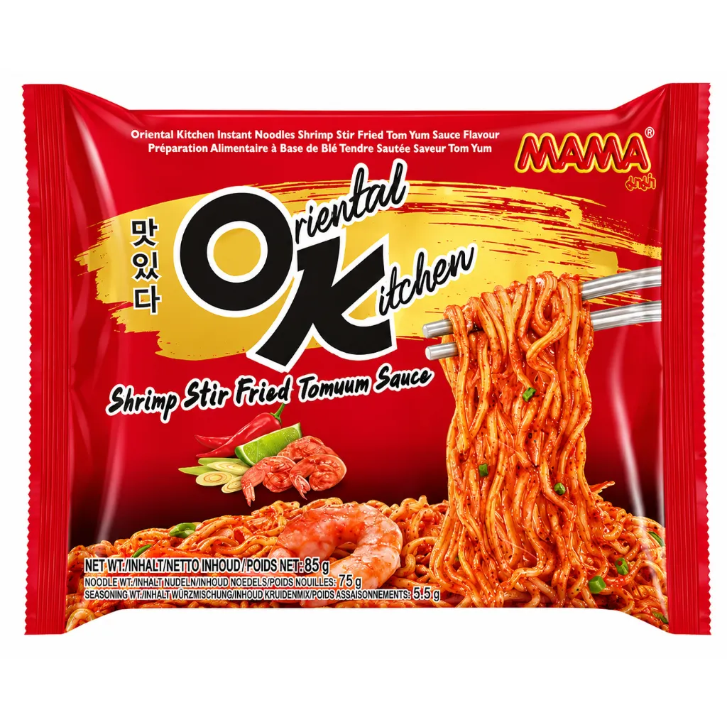 MAMA Instant Noodles Oriental Kitchen Shrimp Stir Fried Tom Yum Sauce Flav 85g