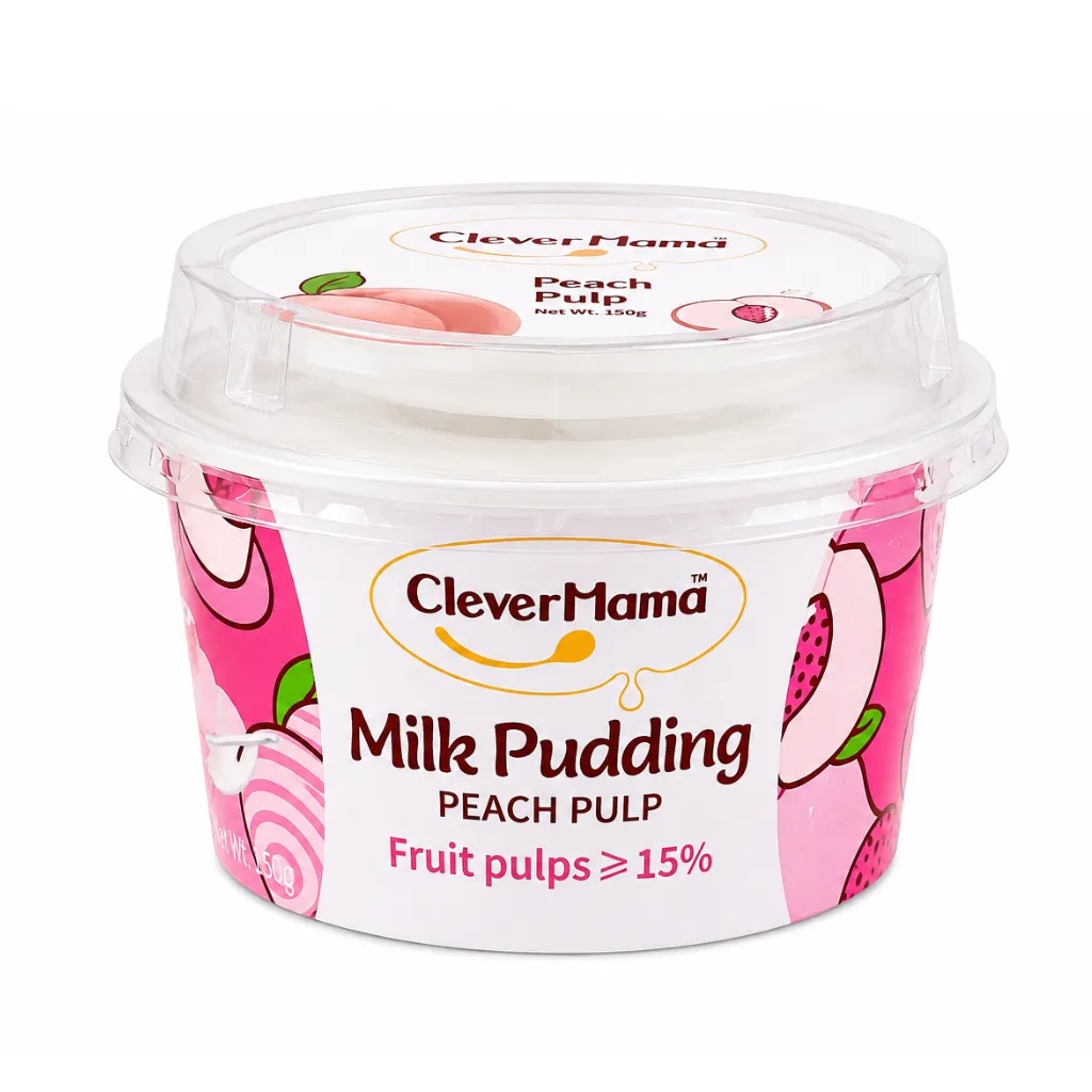 [3974] Clever Mama Milk Pudding Peach Pulp 85g