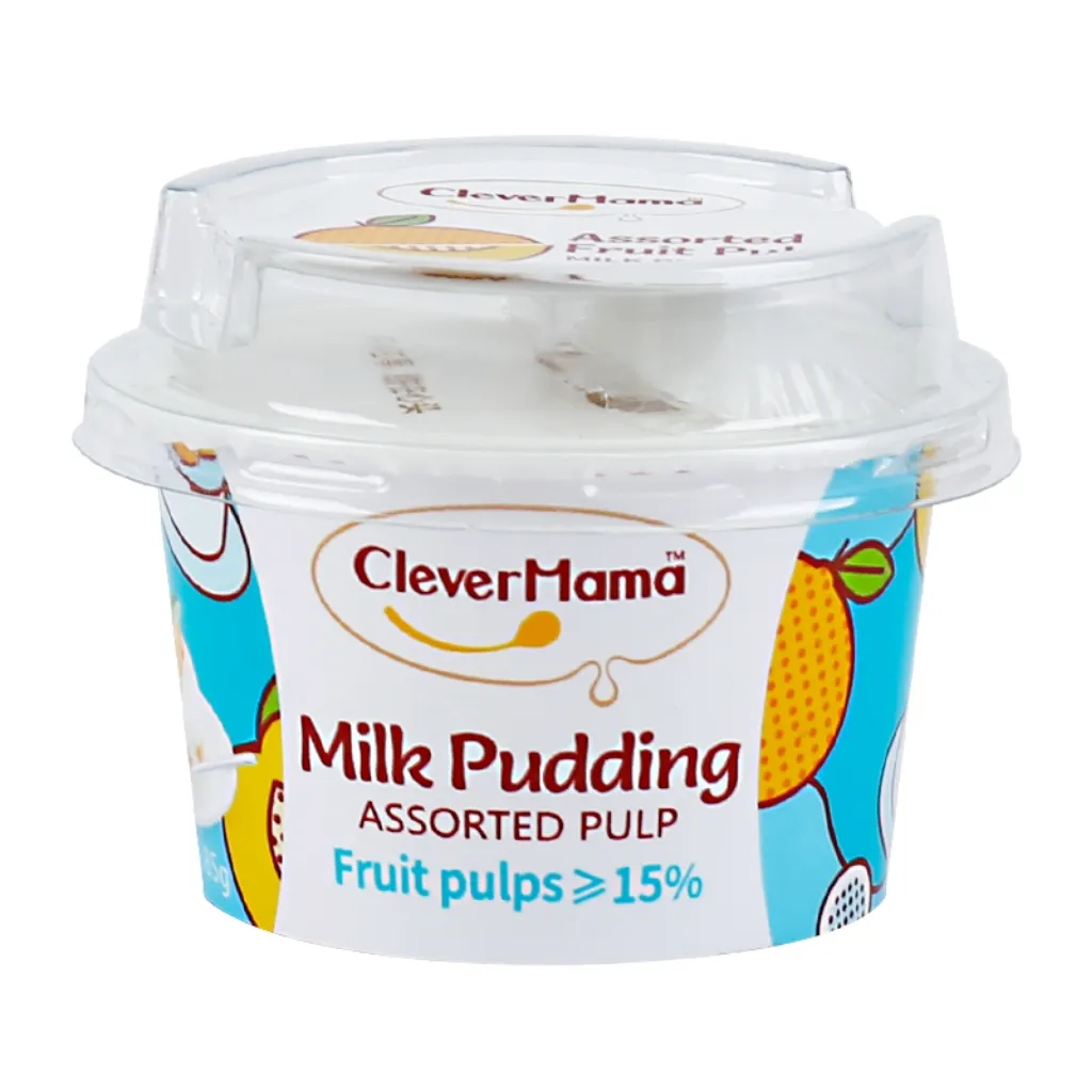 Clever Mama Milk Pudding Assorted Fruit Pulp 85g