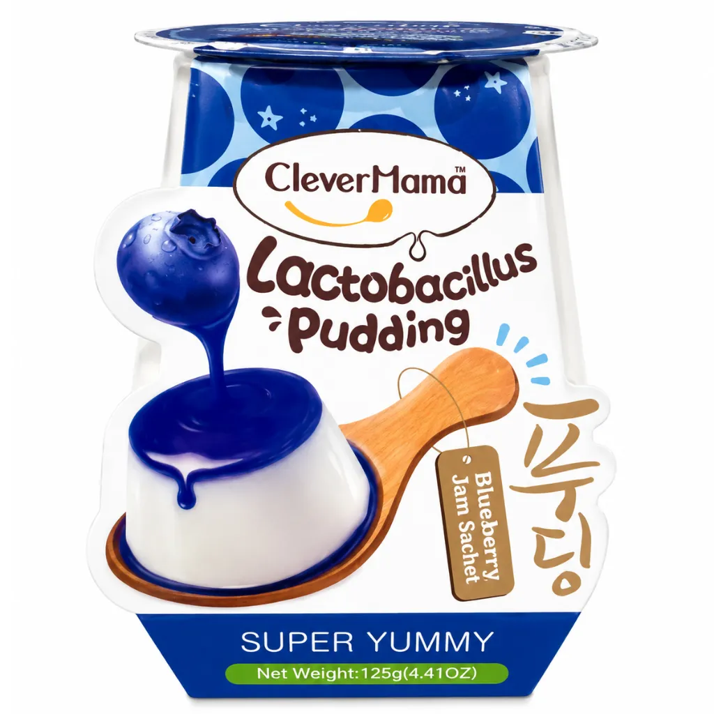 Clever Mama Lactobacillus Jelly Pudding wt Blueberry Jam 125g